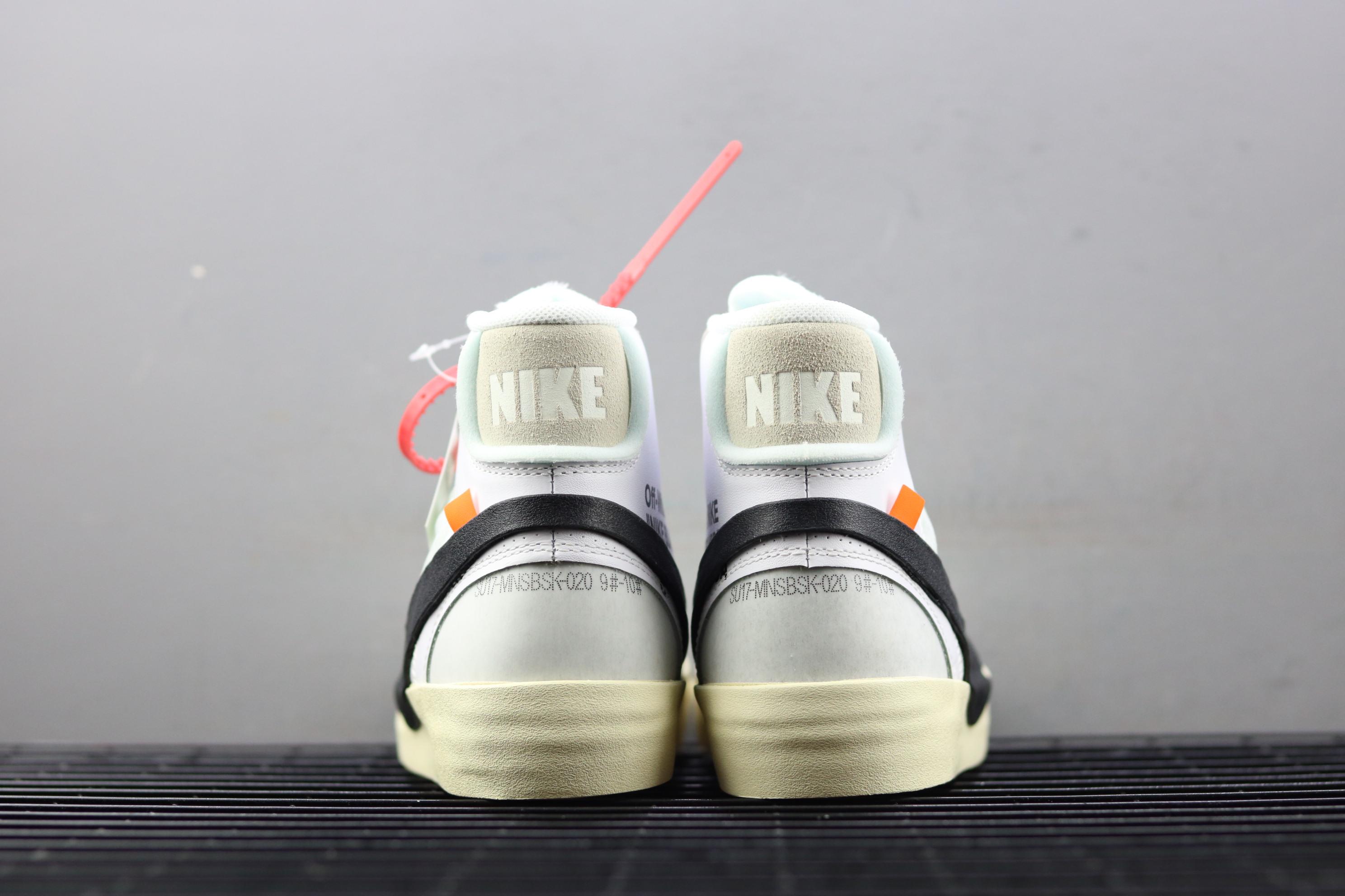 莆田耐克鞋上脚分享offwhitexnikeblazermid开拓者休闲鞋新配色