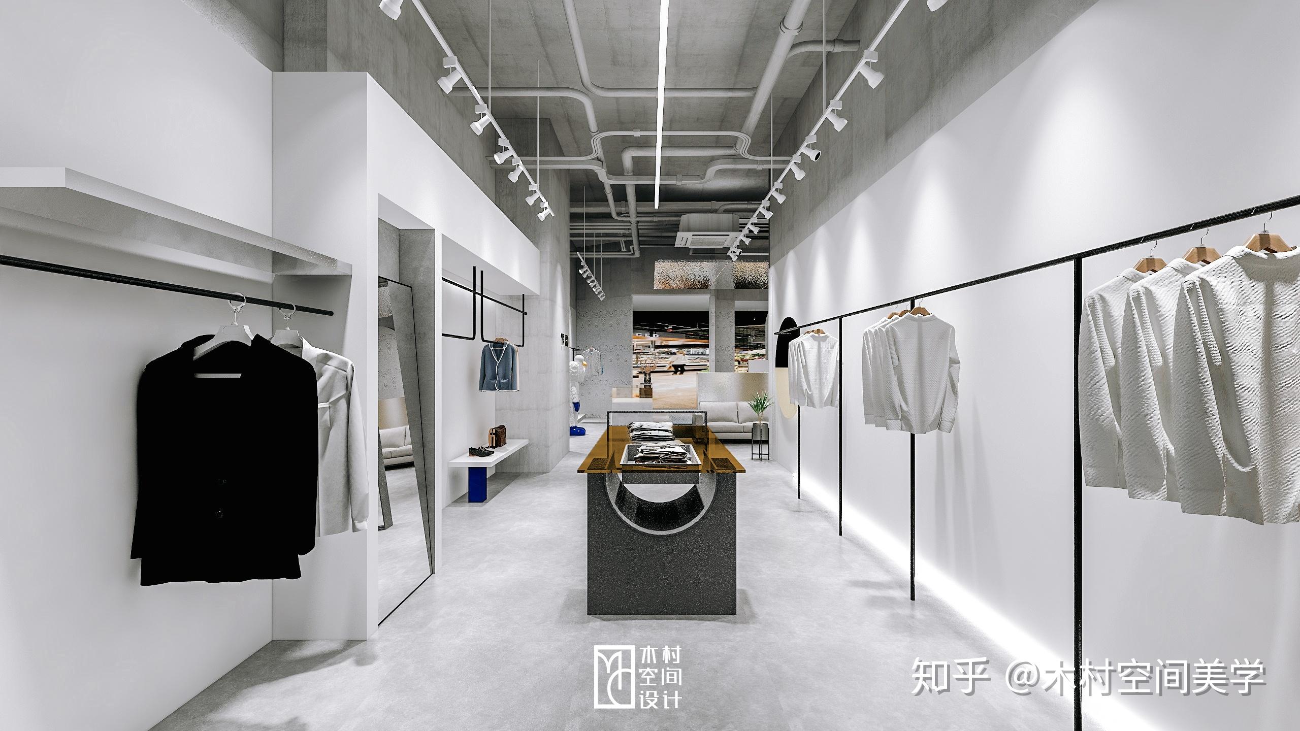 江苏常熟潮牌货源 【木村空间作品】现代极简风潮牌男神男装店_网店